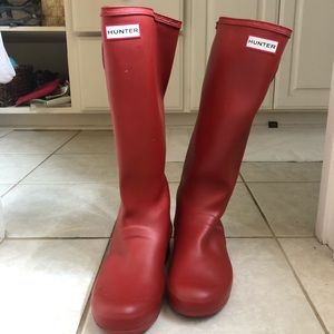Red Hunter Boots